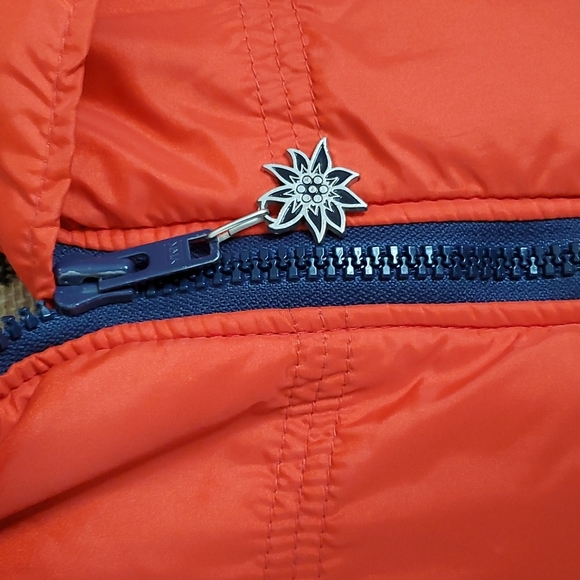 Vintage Red White and Blue Alpine Designs Goose Down Winston Parka Mens Size L - Picture 4 of 8